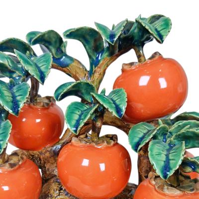 TƯỢNG SỨ THỦ CÔNG CAO CẤP – CÂY HỒNG TÀI VẬN